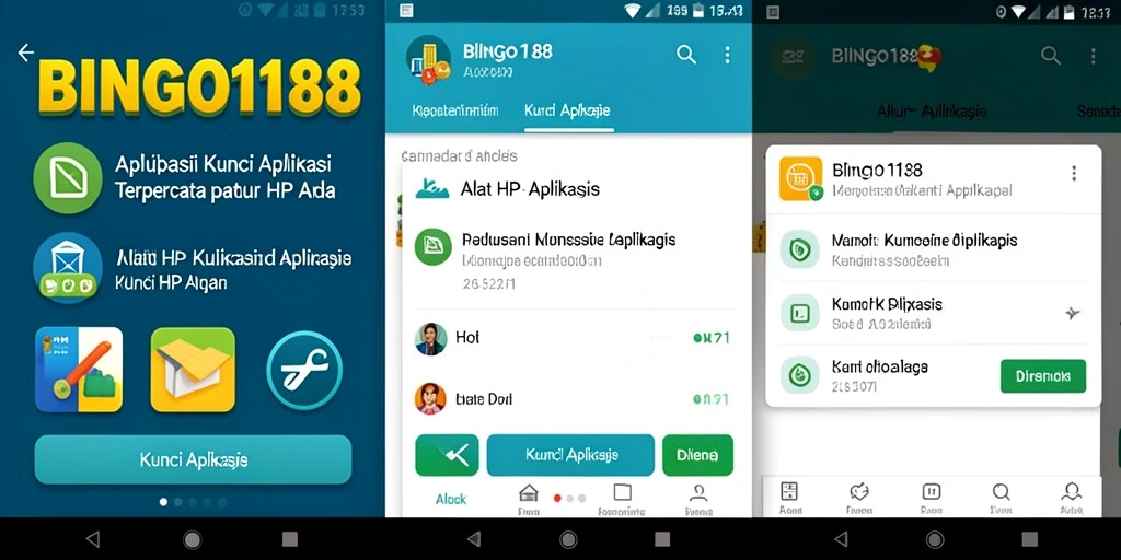 Antarmuka aplikasi BINGO188 yang aman dan mudah digunakan.
