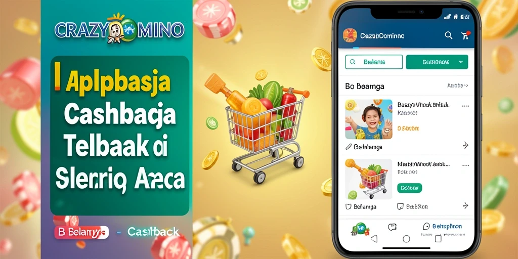 Tampilan antarmuka CRAZYDOMINO dengan fungsi Cashback yang mudah digunakan.