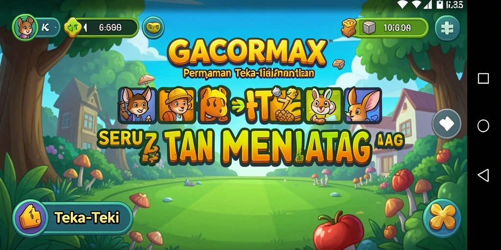 Antarmuka menarik dengan berbagai teka-teki menantang.