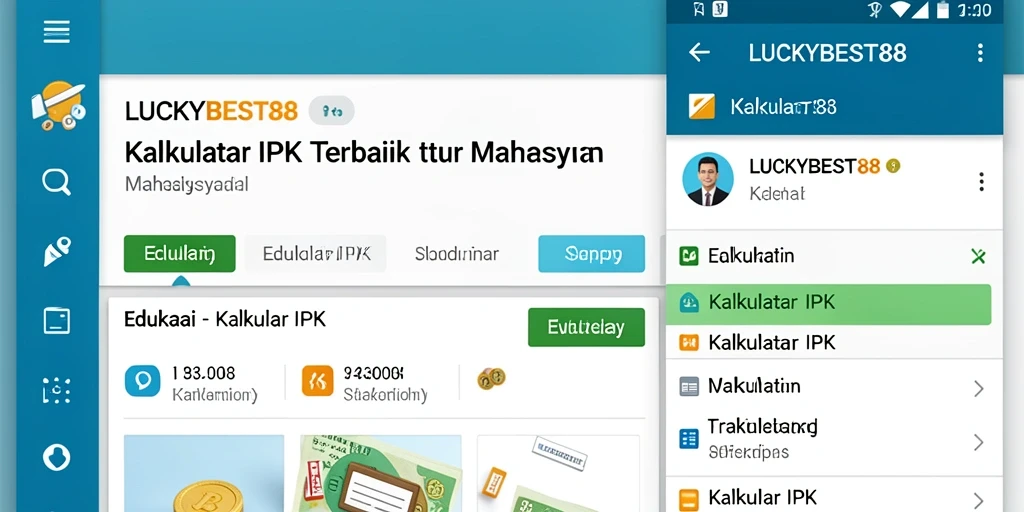 Tampilan antarmuka LUCKYBEST88 yang user-friendly untuk Kalkulator IPK.
