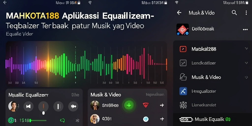 Antarmuka pengguna MAHKOTA188 dengan pengaturan equalizer yang mudah diakses.