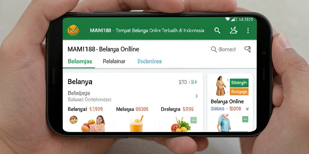 Antarmuka MAMI188 yang user-friendly untuk belanja online.