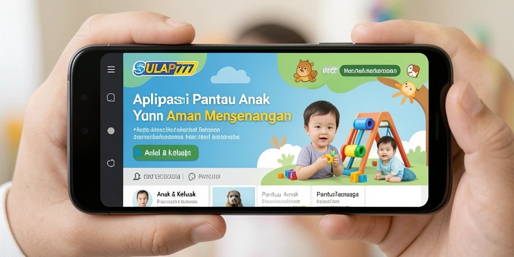 Tampilan antarmuka SULAP777 yang sederhana dan informatif untuk Pantau Anak.