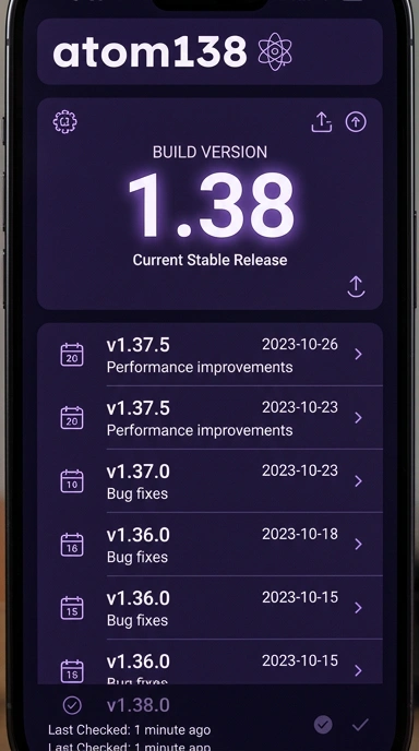 Riwayat Versi atom138 untuk Pengguna Android